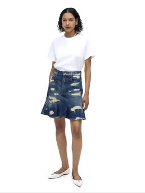 Marc Jacobs The Rip and Repair Fluted Mini Skirt